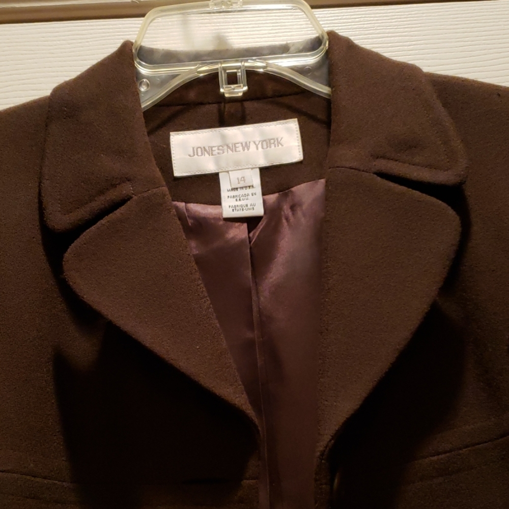 Chocolate Brown Button Down Blazer - image 2